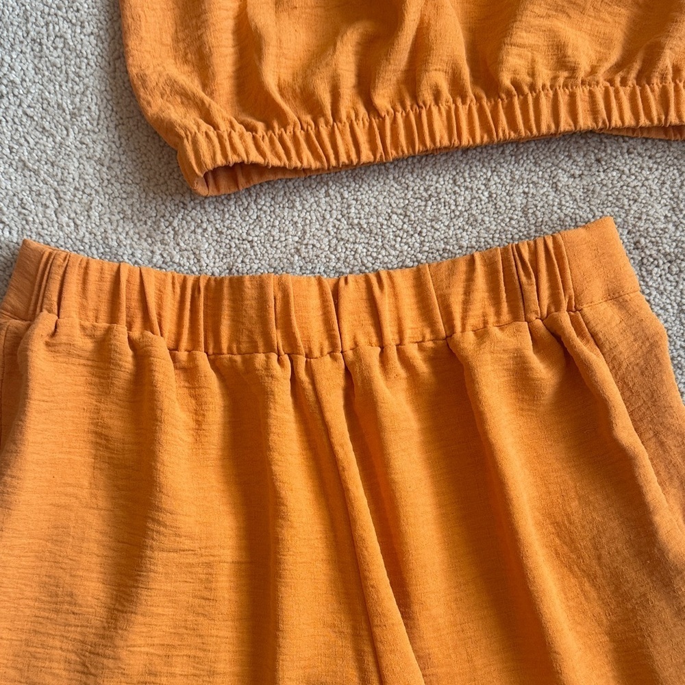 Orange Sleeveless Top and Pants Set - Picture 8 of 8
